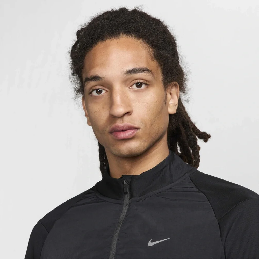 Nike Run Division Men's Dri-FIT 1/2-Zip black Running Top jacket FZ0620-010